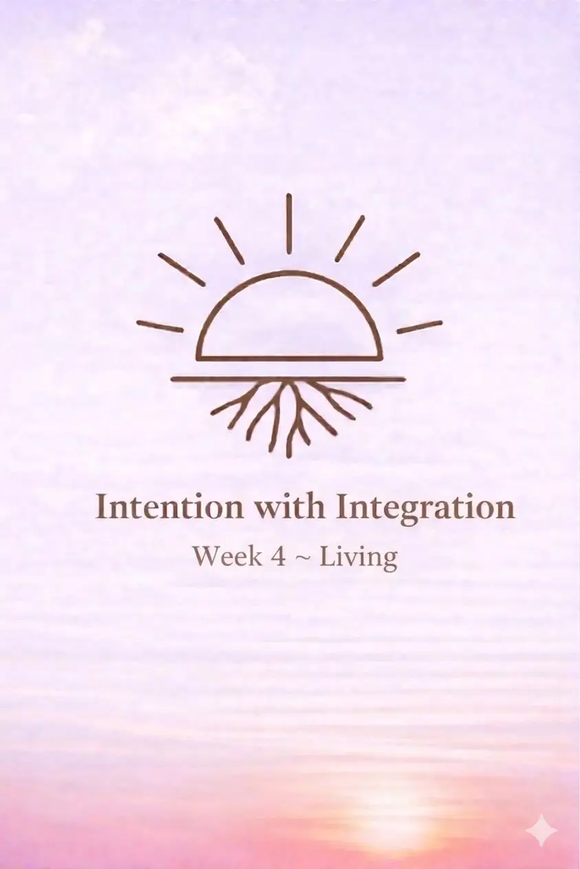 Monday, March 23, 2026 Week 4: “Living with Intention”