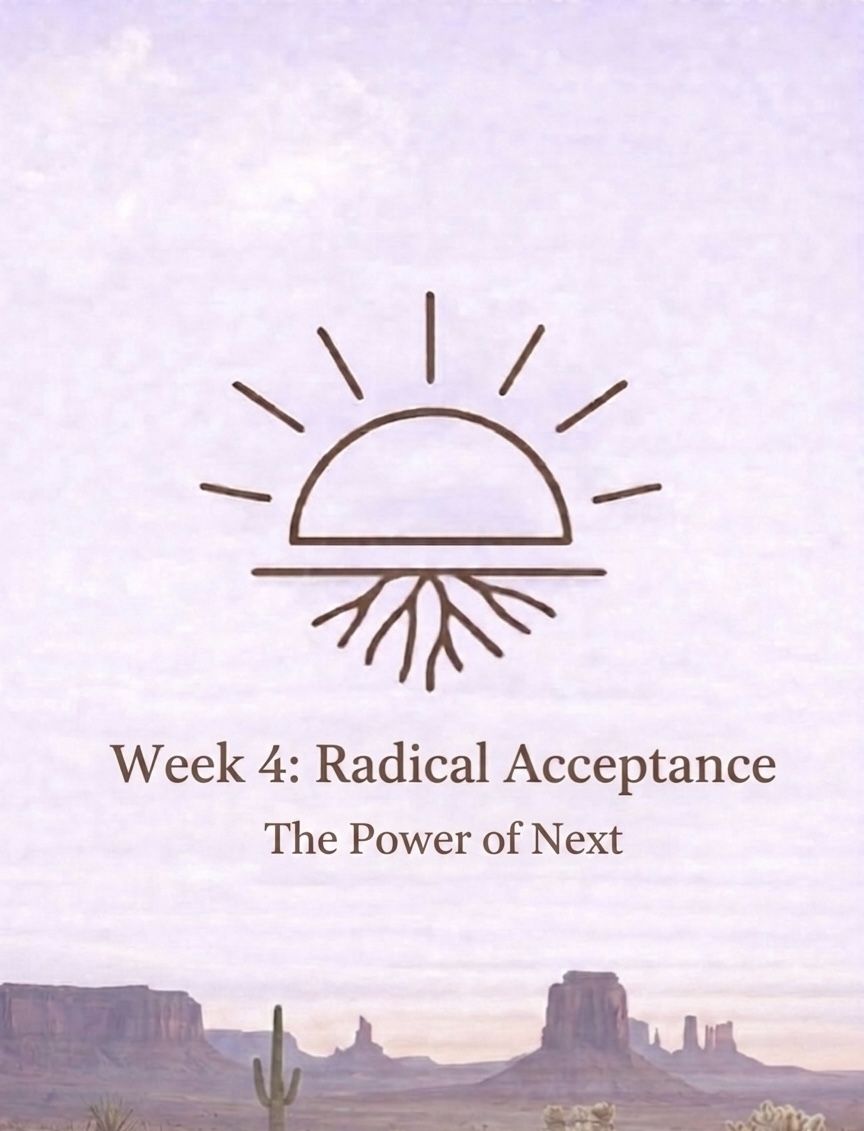 Monday, June 22, 2026 Week 4: Radical Acceptance~ The Power of Next